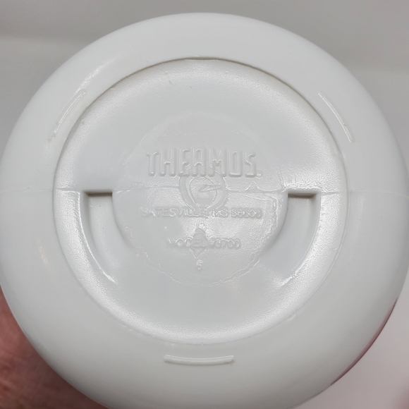 VINTAGE 1997 WARNER BROS TASMANIAN DEVIL WHITE THERMOS LOONEY TUNES CARTOONS - Picture 10 of 12